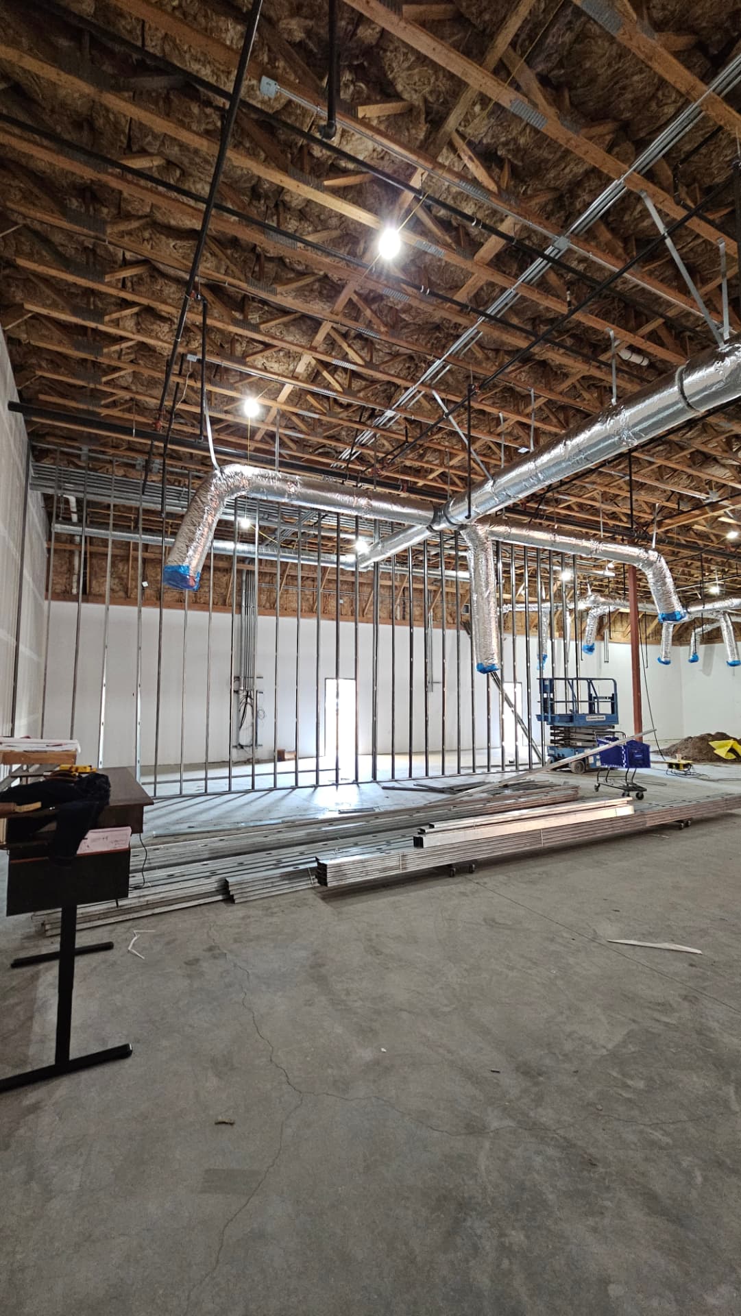 Active commercial metal stud framing
